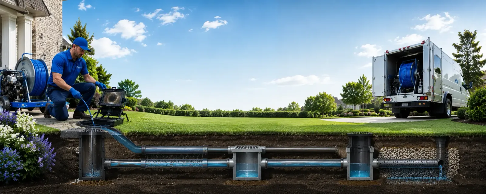 Outdoor drain cleaning information for Kirby, OH
